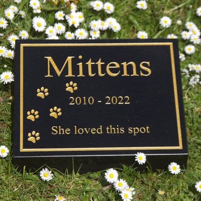 Granite Wedges with Carved Lettering