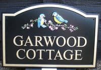 Hand Painted Arch Top Cast Sign with Motif | The Sign Maker Shop