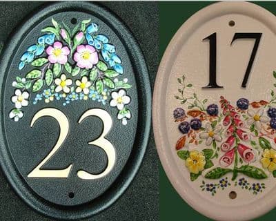 Hand Painted Cast Numbers