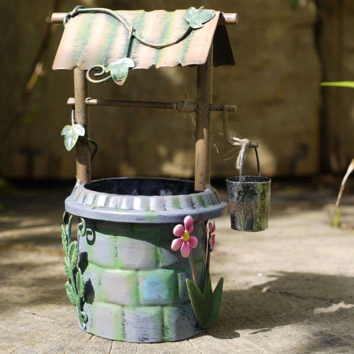 Hand Painted Fairy Wishing Well