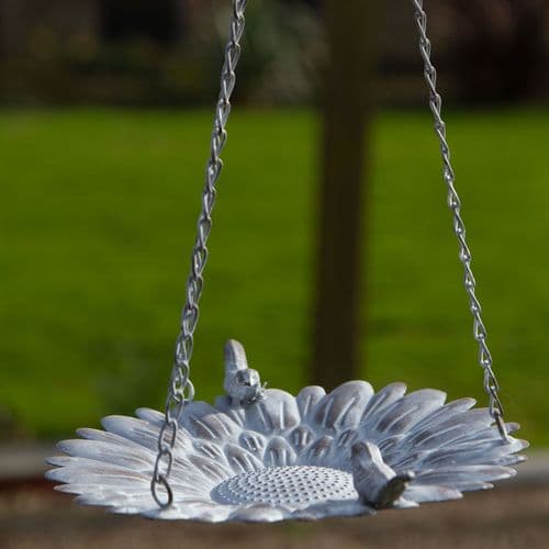 Hanging Metal Sunflower Bird Feeder | The Sign Maker Shop