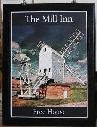 Double sided hanging sign with painted wooden frame  | The Sign Maker Shop