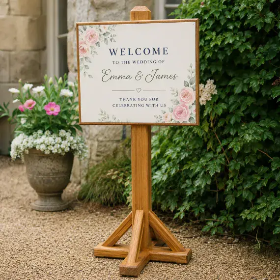 Free Standing Hardwood Post with Sign | The Sign Maker Shop
