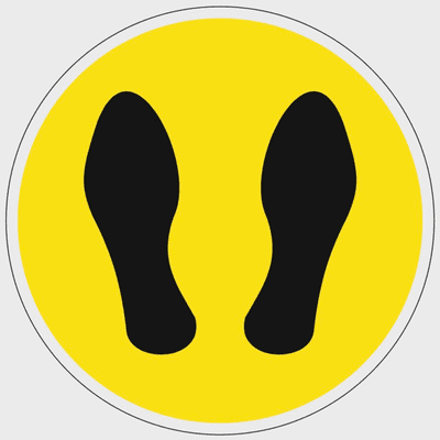 Hazard Sign - ASWAG - Footprints