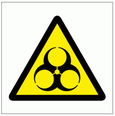 Hazard Sign - Biological Hazard Symbol (7514)