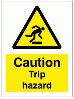 Caution Trip hazard Sign - 7620| The Sign Maker