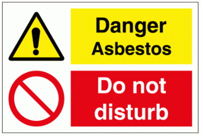 Danger Asbestos Do not disturb Sign - 3113| The Sign Maker