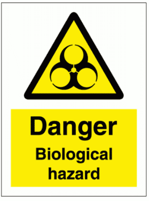 Hazard Sign - Danger Biological Hazard (7680)