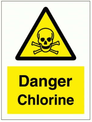 Hazard Sign - Danger Chlorine (7601)