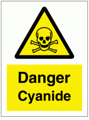 Danger cyanide Sign - 7586| The Sign Maker