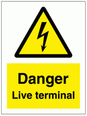 Hazard Sign - Danger Live Terminal (7627)