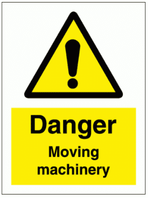Hazard Sign - Danger Moving Machinery (7546)
