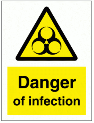 Danger of infection Sign - 7681| The Sign Maker