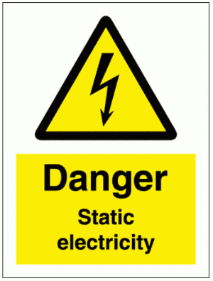 Danger Static electricity Sign - 7587| The Sign Maker