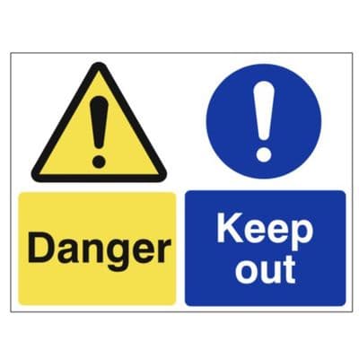 Hazard Sign - MUL - Danger Keep Out