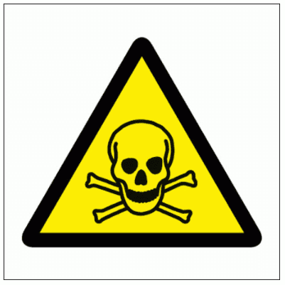 Hazard Sign - Poison/Toxic Symbol (7506)