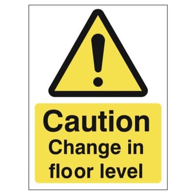 Hazard Sign - WAC - Caution Change In Floor Level