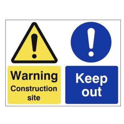 Hazard Sign - WAC - Construction Site/ Keep Out