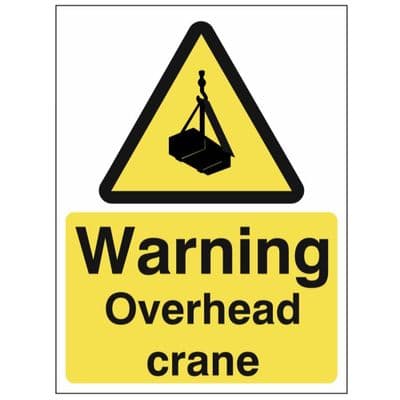 Hazard Sign - WAC - Overhead Crane