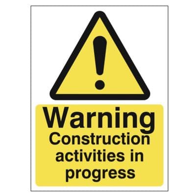 Hazard Sign - WAC - Warning Construction Activities in Progress