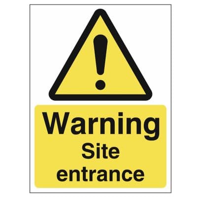 Hazard Sign - WAC - Warning Site Entrance