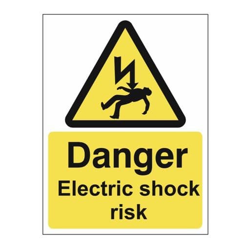 Danger Electrical shock risk Sign - 7613| The Sign Maker
