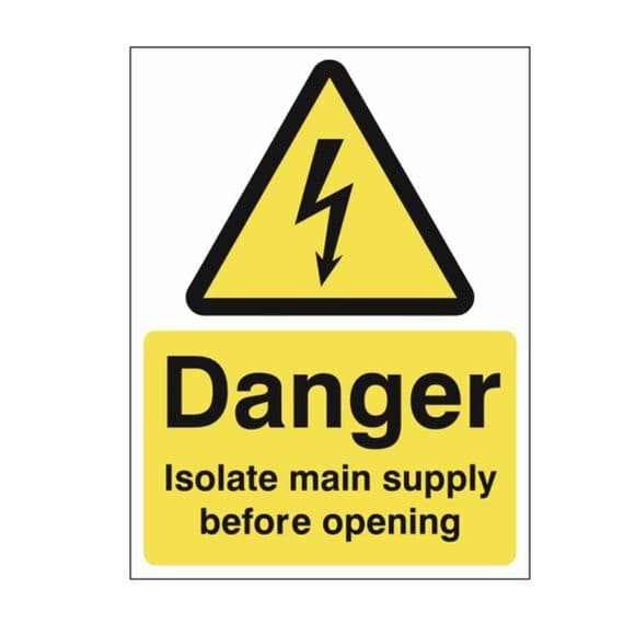 Danger isolate before removing guards Sign - 7550| The Sign Maker