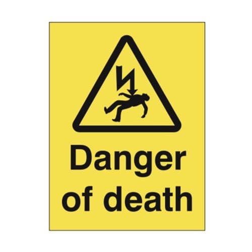 Danger of death symbol Sign - 7516| The Sign Maker