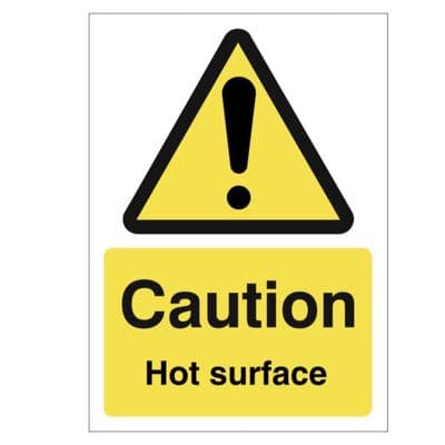 Hazard Sign - WAG - Caution Hot Surface
