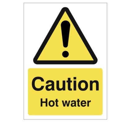Hazard Sign - WAG - Caution Hot Water