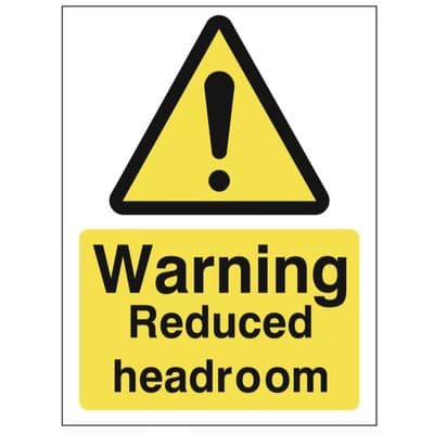 Hazard Sign - WAG - Reduced Headroom