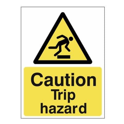 Hazard Sign - WAG - Trip Hazard