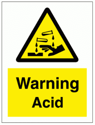 Hazard Sign - Warning Acid (7590)