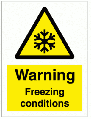 Hazard Sign - Warning Freezing Conditions (7692)