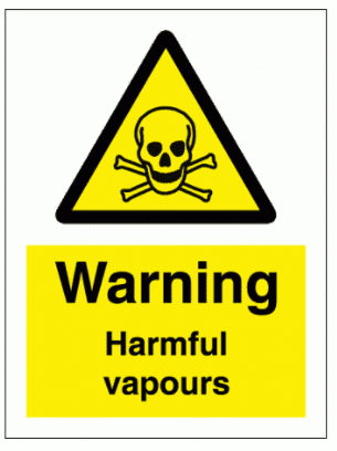 Hazard Sign - Warning Harmful Vapours (7604)