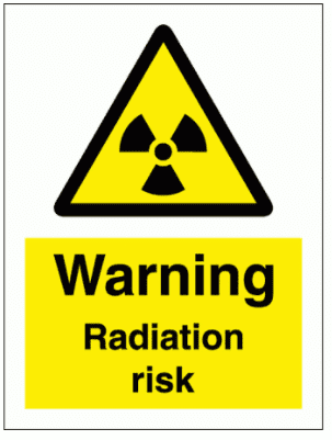 Hazard Sign - Warning Radiation Risk (7660)