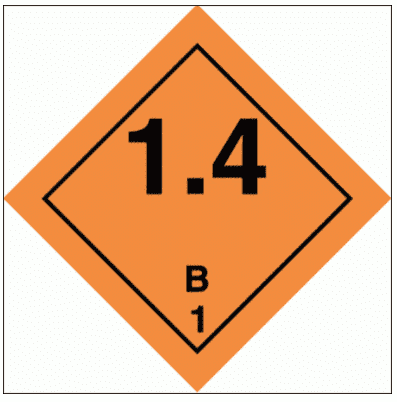 Hazardous Substance Diamond - B Class 1 1.4 (2226)