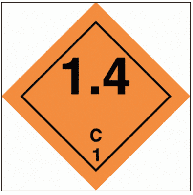 Hazardous Substance Diamond - C Class 1 1.4 (2227)