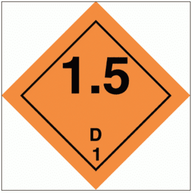 Hazardous Substance Diamond - D Class 1 1.5 (2251)