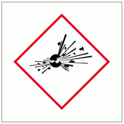 Hazardous Substance Diamond - Explosive Symbol (2282)