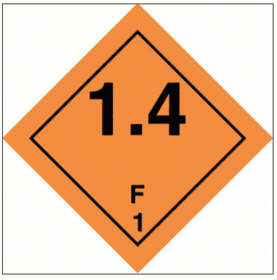Hazardous Substance Diamond - F Class 1 1.4 (2225)