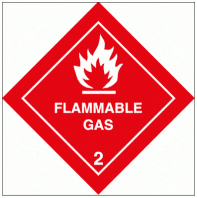 Hazardous Substance Diamond - Flammable Gas Class 2  (2294)