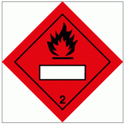 Hazardous Substance Diamond - IMDG Flammable Gas Class 2 (2231)