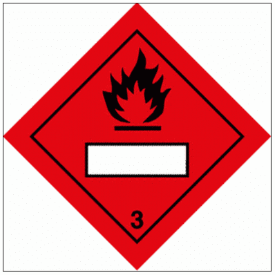IMDG Flammable Compressed Gas Class 3 Hazardous Substance Diamond - 2232| The Sign Maker