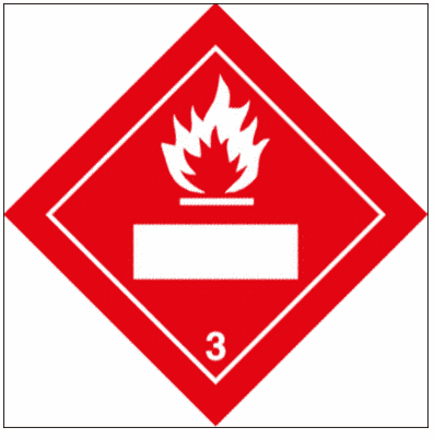 Hazardous Substance Diamond - IMDG Flammable Gas Class 3 (2256)