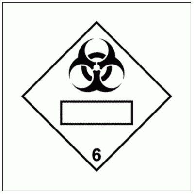 Hazardous Substance Diamond - IMDG Infectious Substance Class 6 (2241)