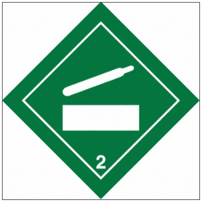 Hazardous Substance Diamond - IMDG Non-Flammable Compressed Gas Class 2 (2255)