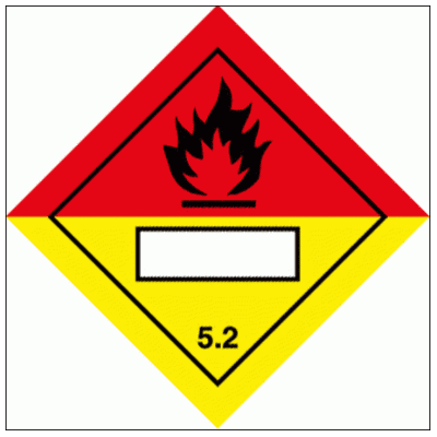Hazardous Substance Diamond - IMDG Organic Peroxide Class 5.2 (2277)