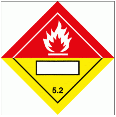 Hazardous Substance Diamond - IMDG Organic Peroxide Class 5.2 (2278)