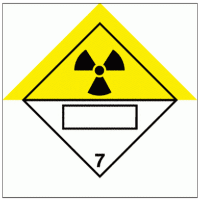 Hazardous Substance Diamond - IMDG Radioactive Class 7 (2242)